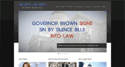 Desktop Screenshot of legislation.sinbysilence.com