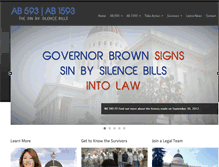Tablet Screenshot of legislation.sinbysilence.com