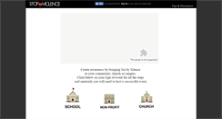 Desktop Screenshot of events.sinbysilence.com